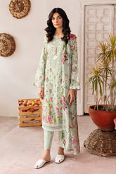 N-409 - 3PC Luxury Lawn Collection Rangrez By Ramsha